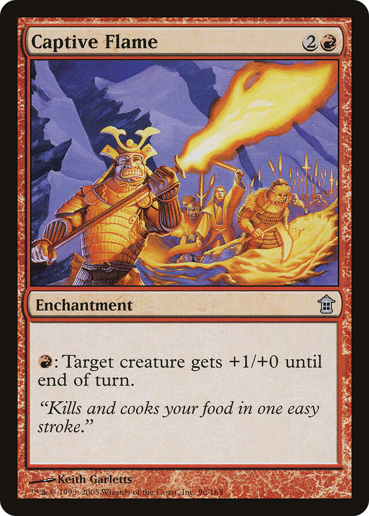 Image of Captive Flame (SOK-096) - Saviors of Kamigawa Foil