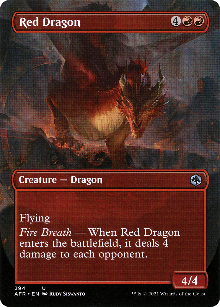 Image of Red Dragon (Borderless) (AFR-294) - Adventures in the Forgotten Realms (Borderless)