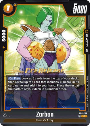 Image of Zarbon (FB01-116) - Awakened Pulse PreRelease Cards