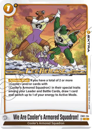 Image of We Are Cooler's Armored Squadron! (FB01-134) - Awakened Pulse PreRelease Cards