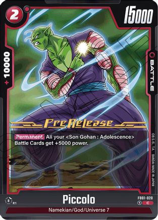 Image of Piccolo - FB01-020 (FB01-020) - Awakened Pulse PreRelease Cards