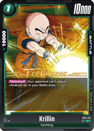 Image of Krillin - FB01-072 (FB01-072) - Awakened Pulse PreRelease Cards