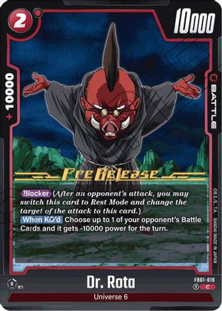 Image of Dr. Rota (FB01-019) - Awakened Pulse PreRelease Cards