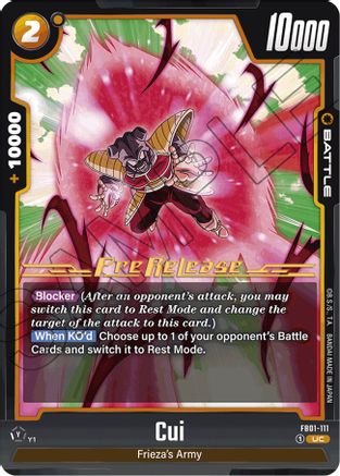 Image of Cui (FB01-111) - Awakened Pulse PreRelease Cards