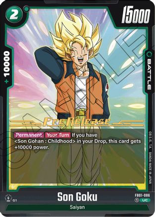 Image of Son Goku - FB01-086 (FB01-086) - Awakened Pulse PreRelease Cards