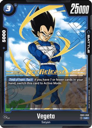 Image of Vegeta - FB01-058 (FB01-058) - Awakened Pulse PreRelease Cards