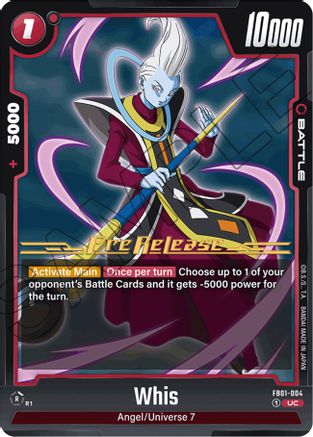 Image of Whis (FB01-004) - Awakened Pulse PreRelease Cards