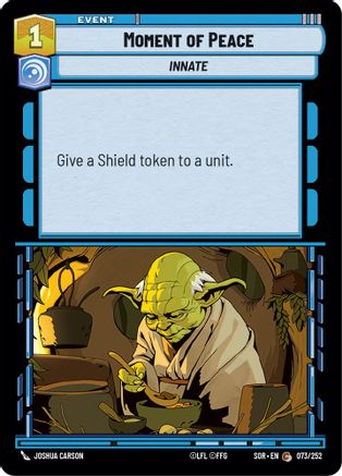 Image of Moment of Peace (073/252) - Spark of Rebellion Foil