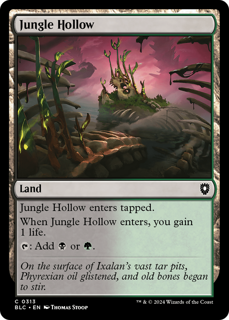 Image of Jungle Hollow (BLC-313) - Bloomburrow Commander
