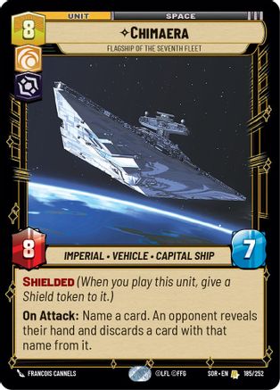 Image of Chimaera - Flagship of the Seventh Fleet (185/252) - Spark of Rebellion Foil