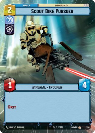 Image of Scout Bike Pursuer (Hyperspace) (298) - Spark of Rebellion Foil