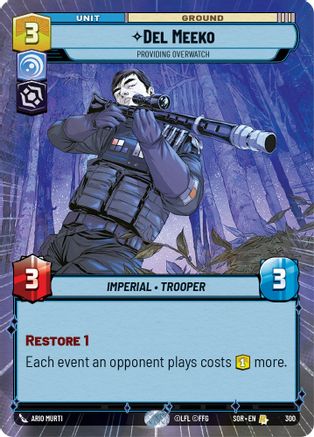Image of Del Meeko - Providing Overwatch (Hyperspace) (300) - Spark of Rebellion Foil