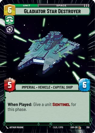 Image of Gladiator Star Destroyer (Hyperspace) (350) - Spark of Rebellion
