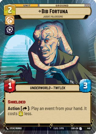 Image of Bib Fortuna - Jabba's Majordomo (Hyperspace) (440) - Spark of Rebellion