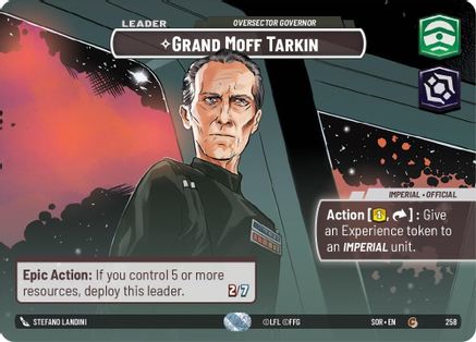 Image of Grand Moff Tarkin - Oversector Governor (Showcase) (258) - Spark of Rebellion Foil