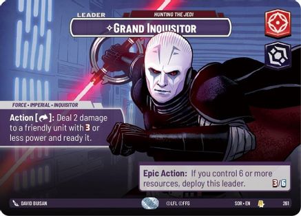 Image of Grand Inquisitor - Hunting the Jedi (Showcase) (261) - Spark of Rebellion Foil