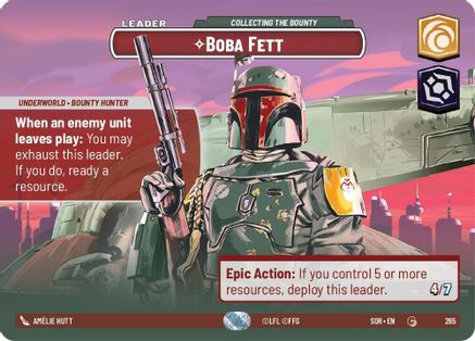 Image of Boba Fett - Collecting the Bounty (Showcase) (265) - Spark of Rebellion Foil