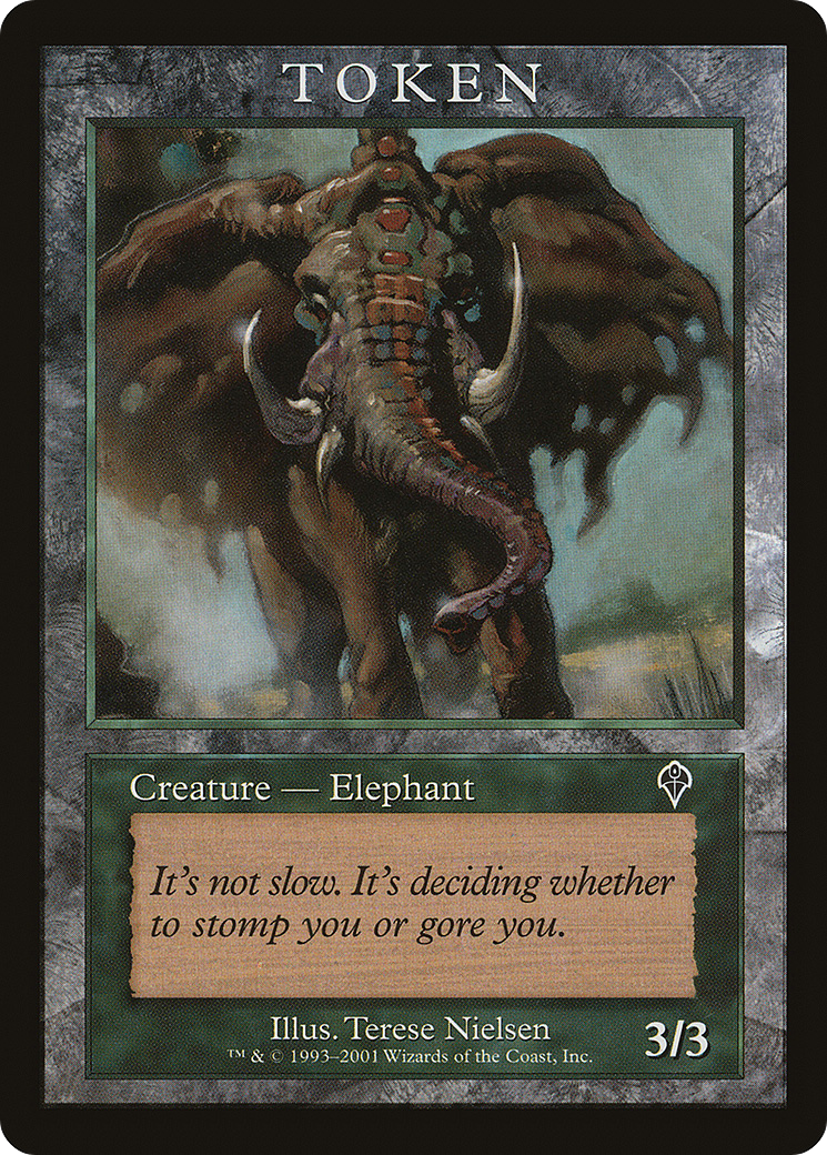 Image of Elephant Token (INV) (MPRP-) - Magic Player Rewards 2001