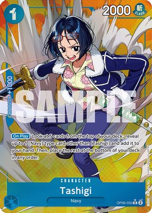 Image of Tashigi (Alternate Art) (OP06-050) - Wings of the Captain Foil