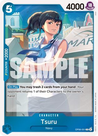 Image of Tsuru (OP06-051) - Wings of the Captain Foil