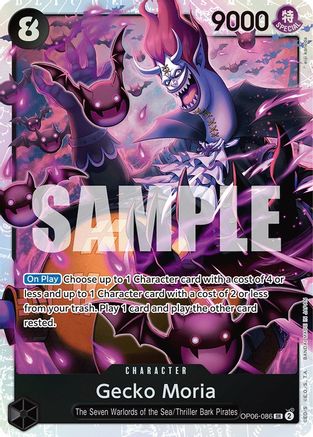 Image of Gecko Moria (086) (OP06-086) - Wings of the Captain Foil