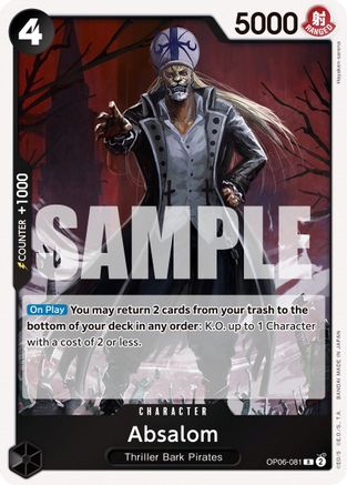 Image of Absalom (OP06-081) - Wings of the Captain Foil