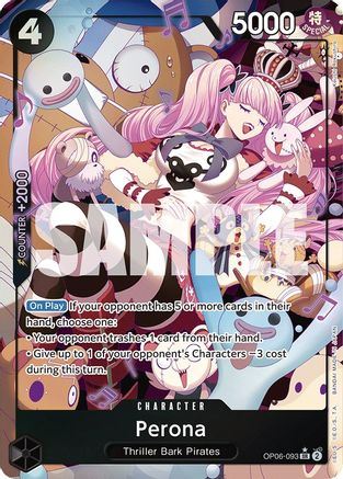 Image of Perona (093) (Alternate Art) (OP06-093) - Wings of the Captain Foil
