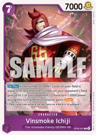 Image of Vinsmoke Ichiji (061) (OP06-061) - Wings of the Captain Foil