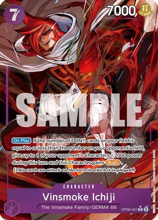 Image of Vinsmoke Ichiji (061) (Alternate Art) (OP06-061) - Wings of the Captain Foil