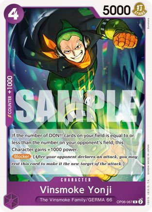 Image of Vinsmoke Yonji (067) (OP06-067) - Wings of the Captain