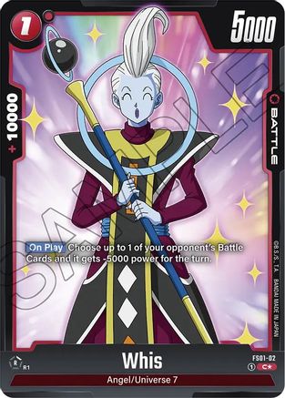 Image of Whis (Bonus Pack Alternate Art) (FS01-02) - Starter Deck 1 Son Goku Holofoil