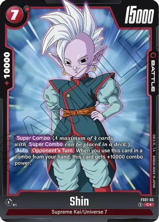 Image of Shin (Bonus Pack Alternate Art) (FS01-05) - Starter Deck 1 Son Goku Holofoil