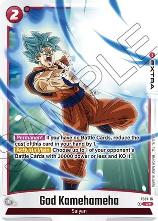 Image of God Kamehameha (Bonus Pack Alternate Art) (FS01-16) - Starter Deck 1 Son Goku Holofoil