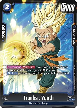 Image of Trunks : Youth - FS02-09 (Bonus Pack Alternate Art) (FS02-09) - Starter Deck 2 Vegeta Holofoil