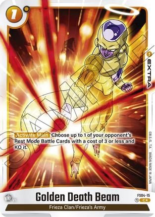 Image of Golden Death Beam (Bonus Pack Alternate Art) (FS04-15) - Starter Deck 4 Frieza Holofoil