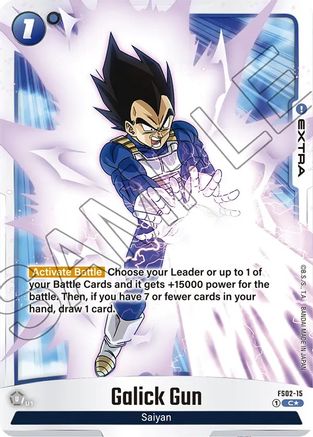 Image of Galick Gun (Bonus Pack Alternate Art) (FS02-15) - Starter Deck 2 Vegeta Holofoil