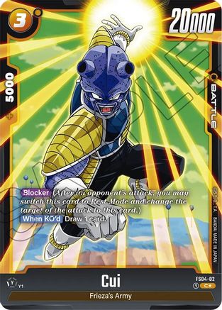 Image of Cui (Bonus Pack Alternate Art) (FS04-02) - Starter Deck 4 Frieza Holofoil