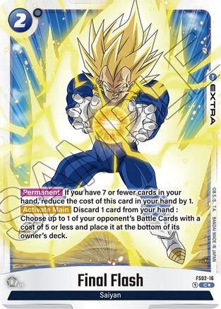 Image of Final Flash (Bonus Pack Alternate Art) (FS02-16) - Starter Deck 2 Vegeta Holofoil