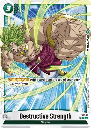 Image of Destructive Strength (Bonus Pack Alternate Art) (FS03-16) - Starter Deck 3 Broly Holofoil