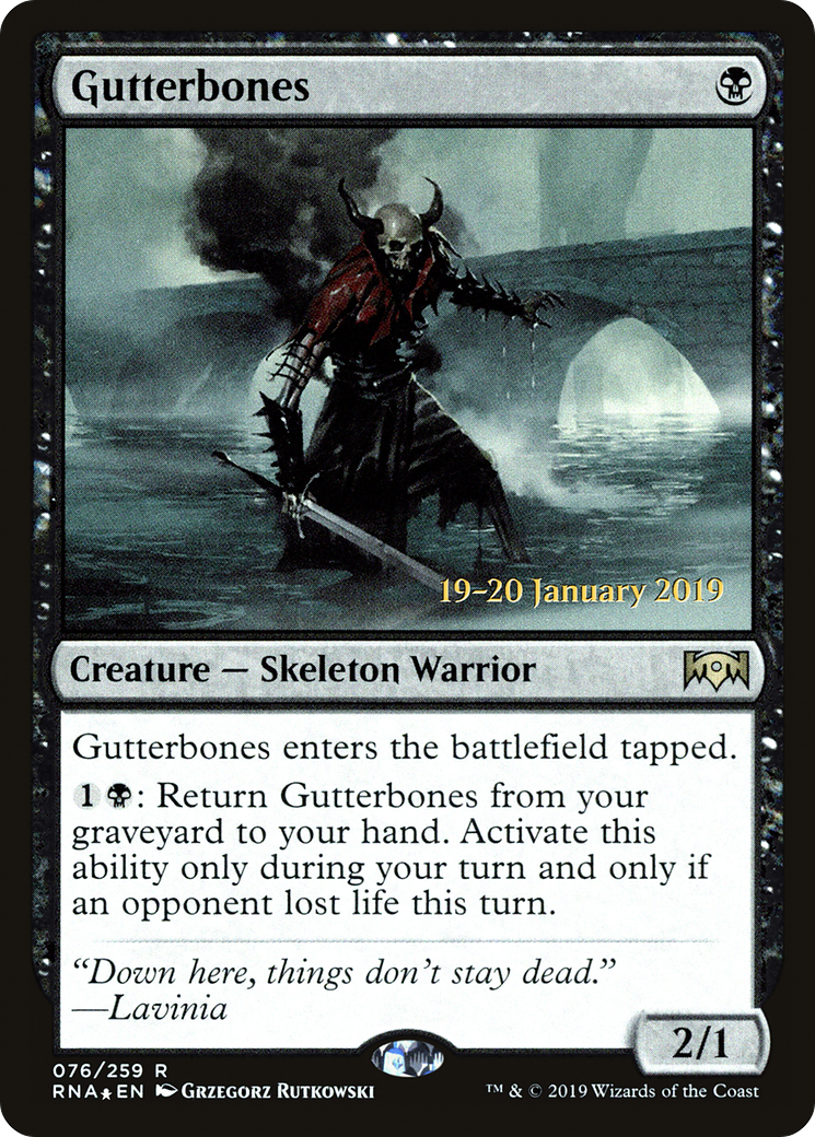Image of Gutterbones (PRE-076) - Ravnica Allegiance Promos Foil