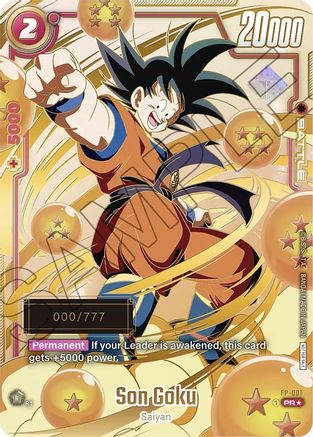 Image of Son Goku - FP-001 (Serial Numbered) (FP-001) - Fusion World Promotion Cards and Packs Holofoil