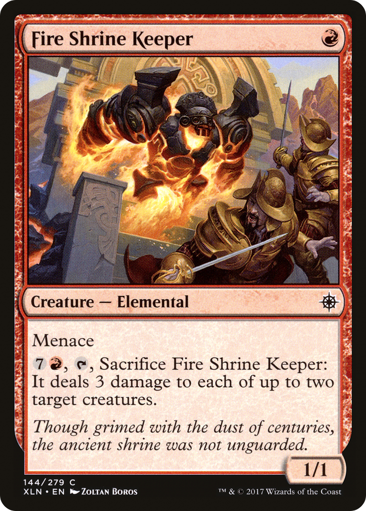 Image of Fire Shrine Keeper (XLN-144) - Ixalan Foil