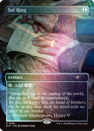 Image of Sol Ring (1696) (Rainbow Foil) (SLD-1696) - Secret Lair Drop Series Foil
