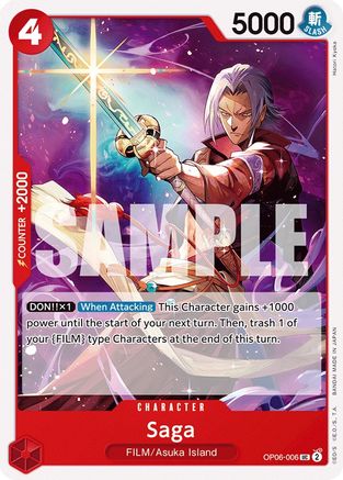 Image of Saga (OP06-006) - Wings of the Captain