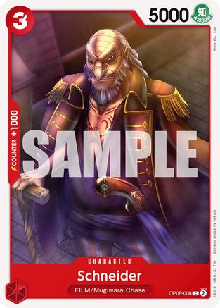 Image of Schneider (OP06-008) - Wings of the Captain