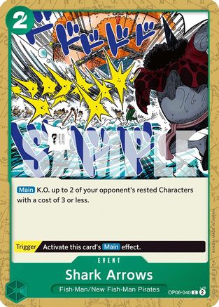 Image of Shark Arrows (OP06-040) - Wings of the Captain