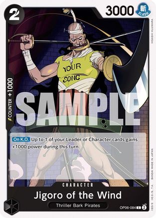 Image of Jigoro of the Wind (OP06-084) - Wings of the Captain