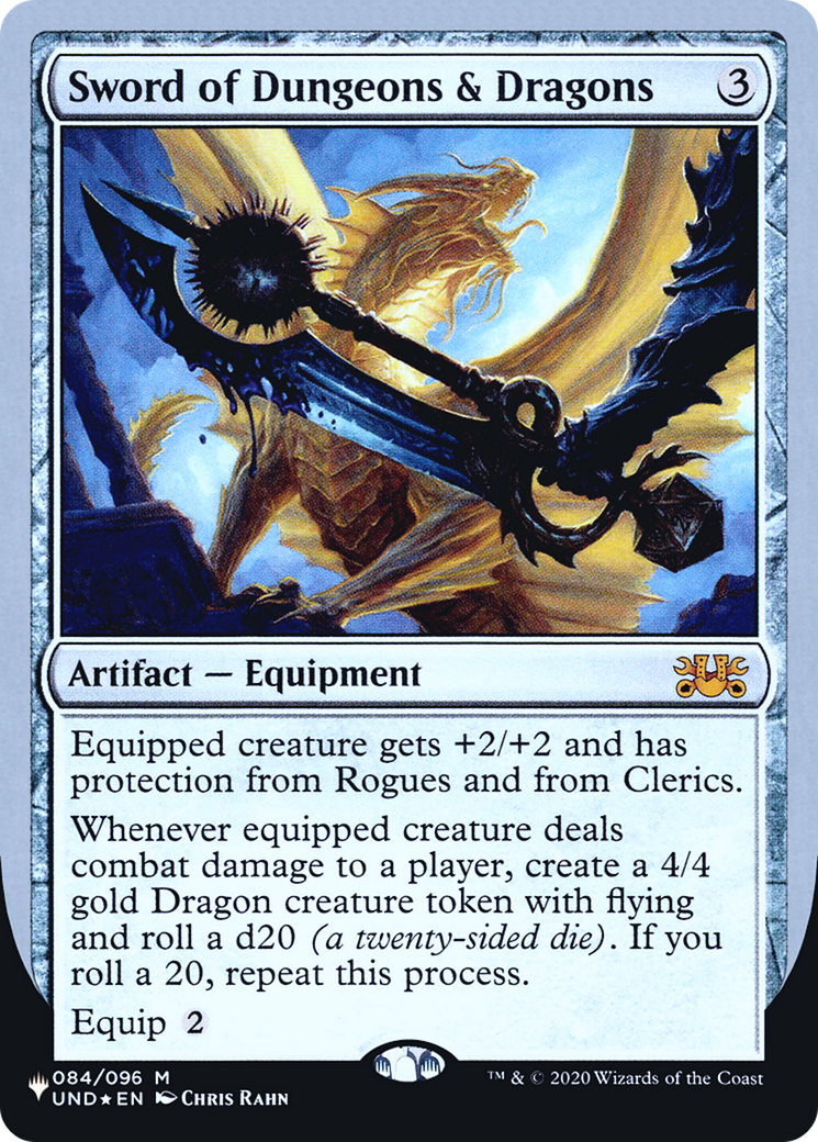 Image of Sword of Dungeons & Dragons (LIST-061) - The List (Unfinity Foil Edition) Foil