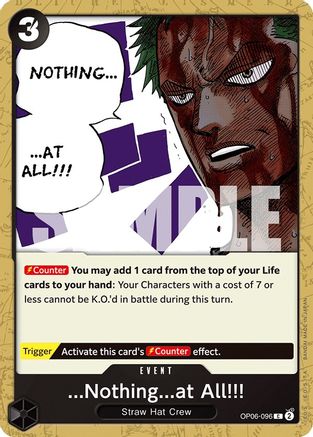Image of ...Nothing...at All!!! (OP06-096) - Wings of the Captain