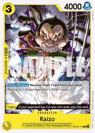 Image of Raizo (OP06-112) - Wings of the Captain